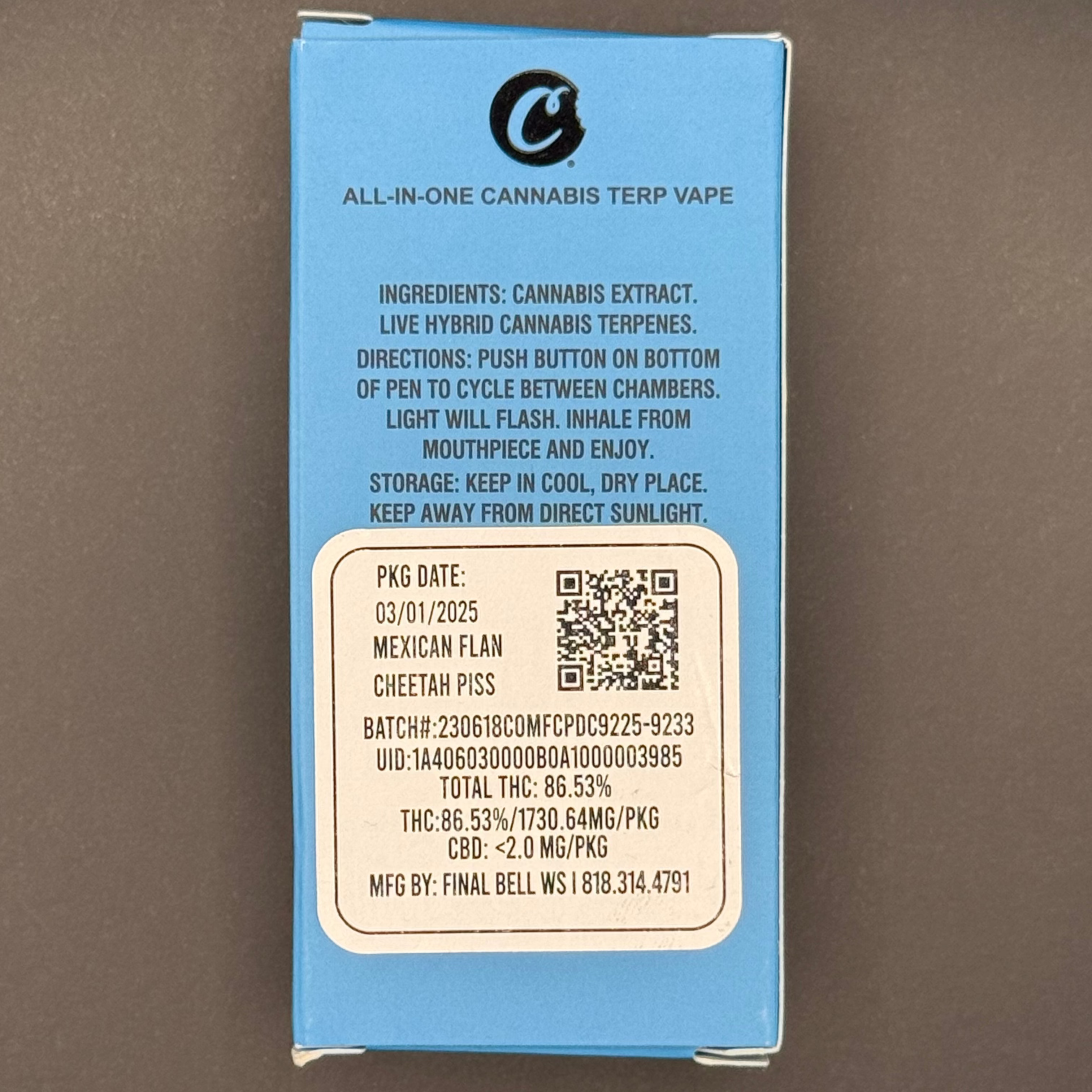 Cookies Dual | Live Resin + THCA | 2000 mg