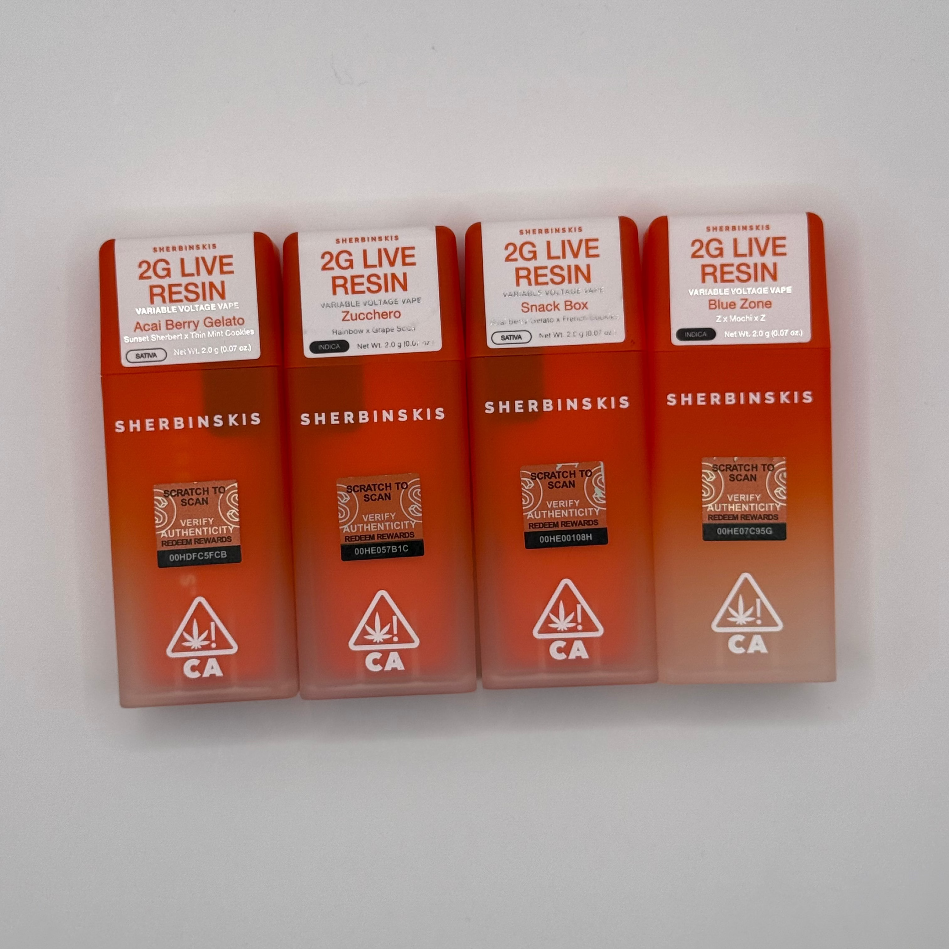 Sherbinskis BICski | Live Resin vape | 2000 mg